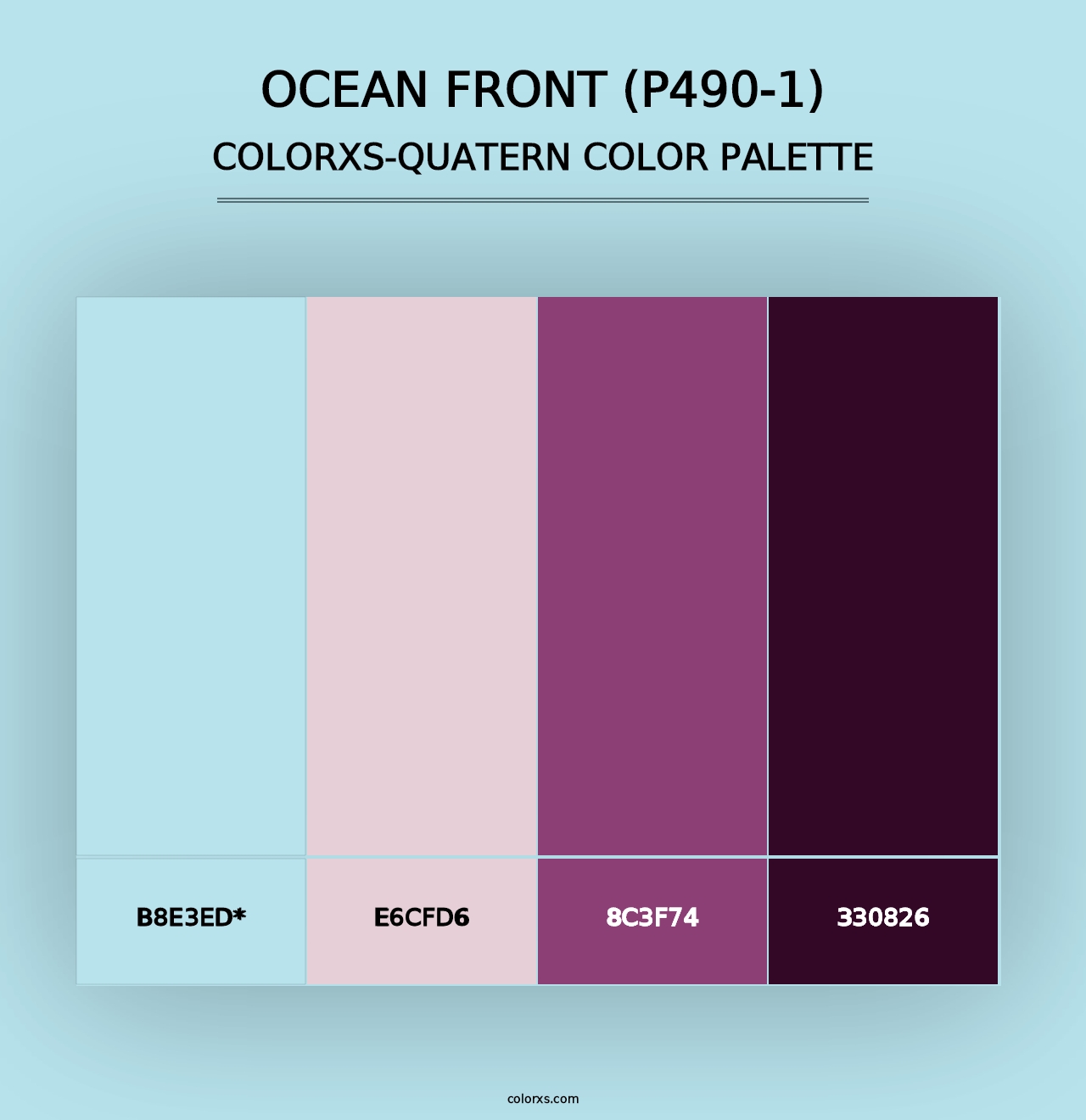 Ocean Front (P490-1) - Colorxs Quad Palette