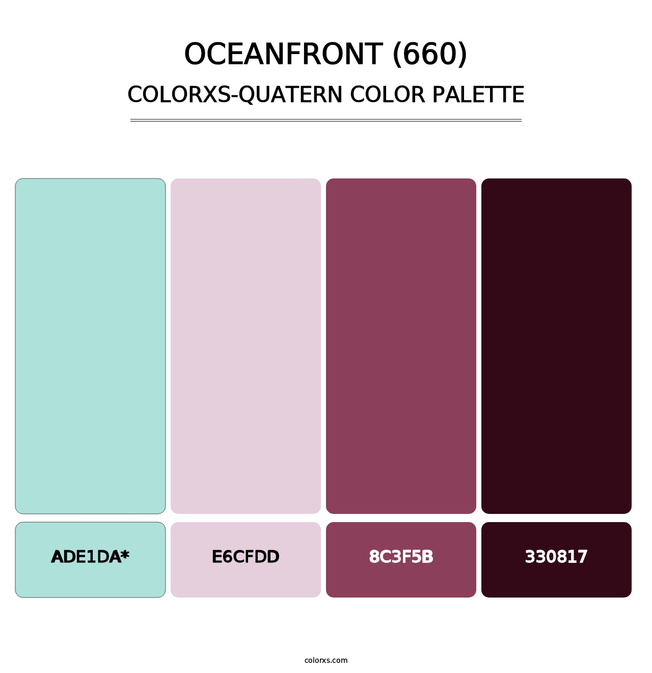 Oceanfront (660) - Colorxs Quad Palette