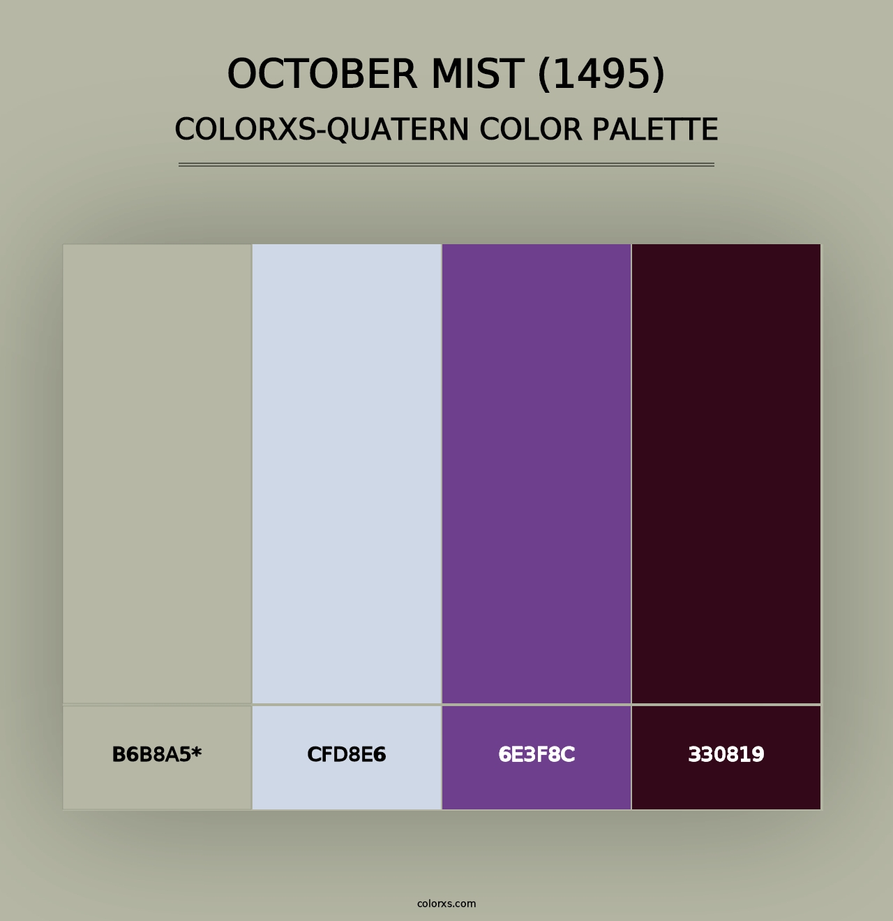 October Mist (1495) - Colorxs Quad Palette