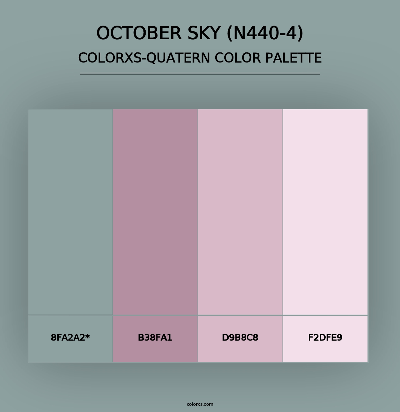 October Sky (N440-4) - Colorxs Quad Palette