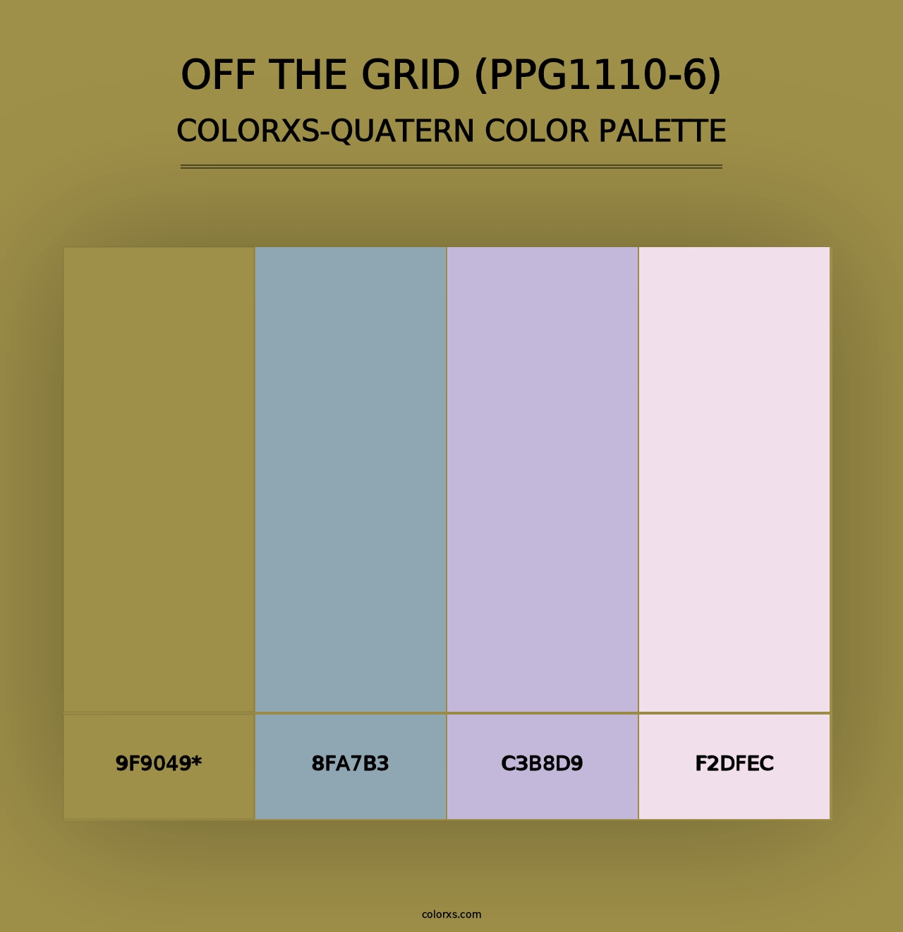 Off The Grid (PPG1110-6) - Colorxs Quad Palette