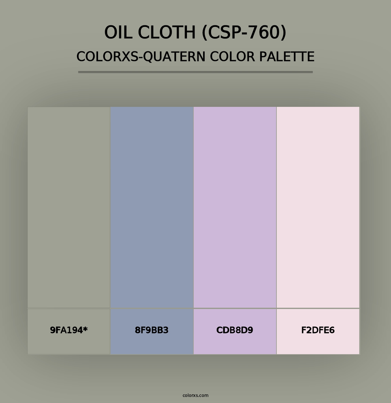 Oil Cloth (CSP-760) - Colorxs Quad Palette