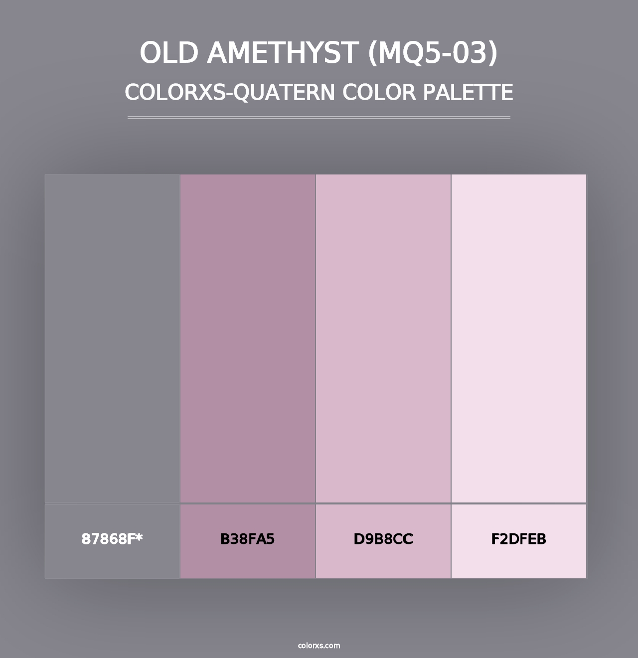 Old Amethyst (MQ5-03) - Colorxs Quad Palette