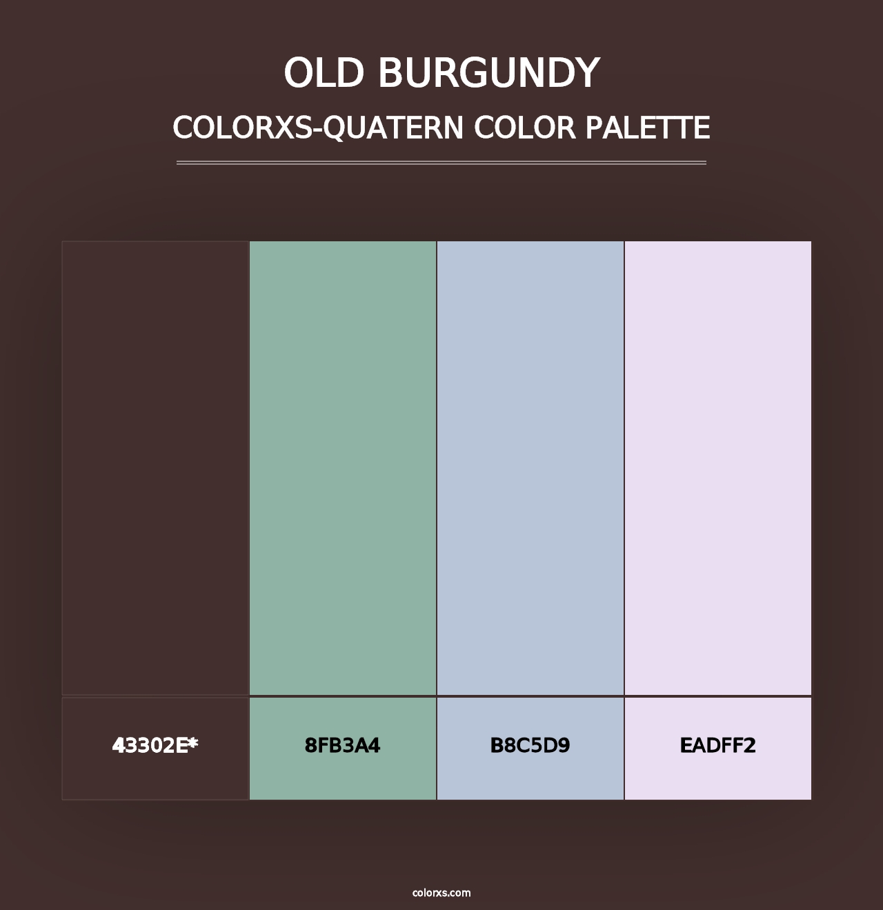 Old Burgundy - Colorxs Quad Palette