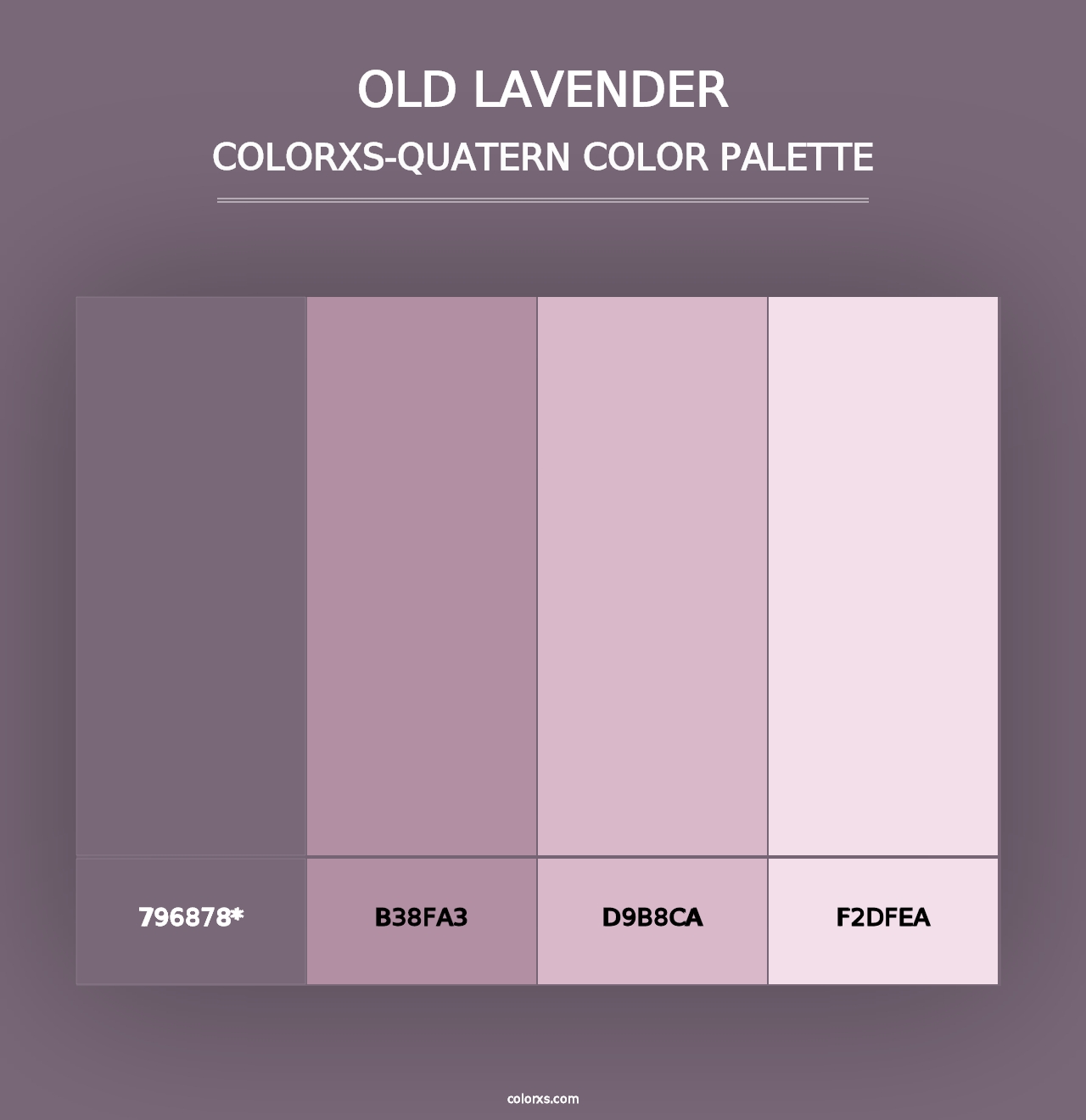 Old Lavender - Colorxs Quad Palette