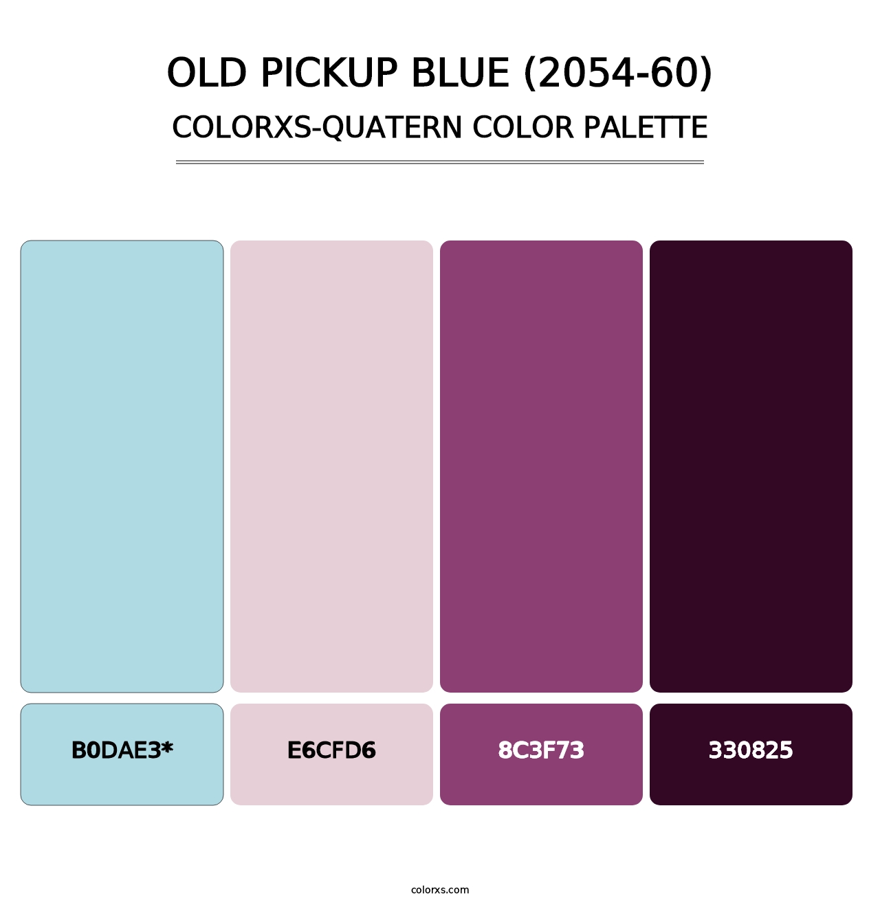 Old Pickup Blue (2054-60) - Colorxs Quad Palette