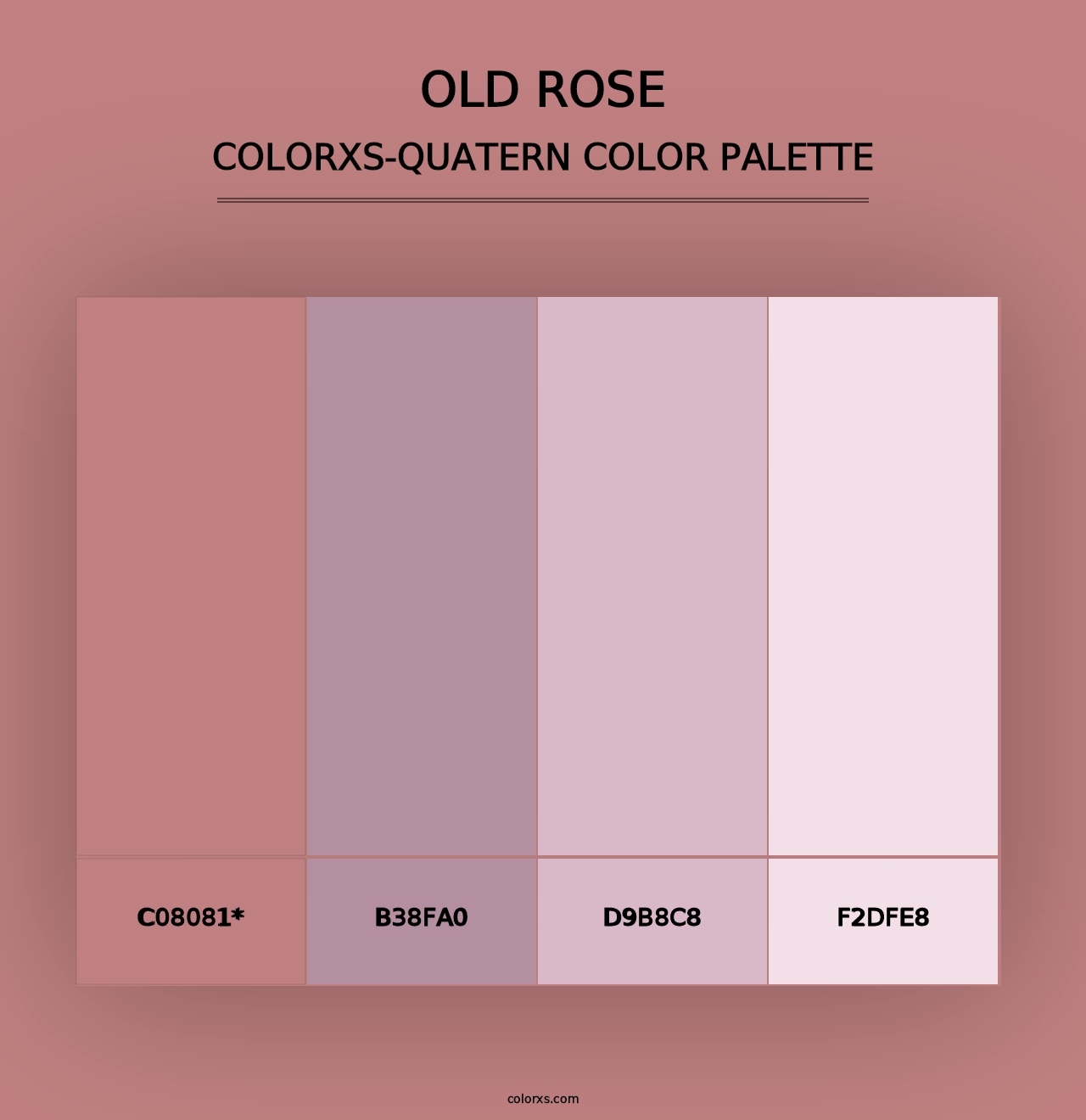 Old Rose - Colorxs Quad Palette