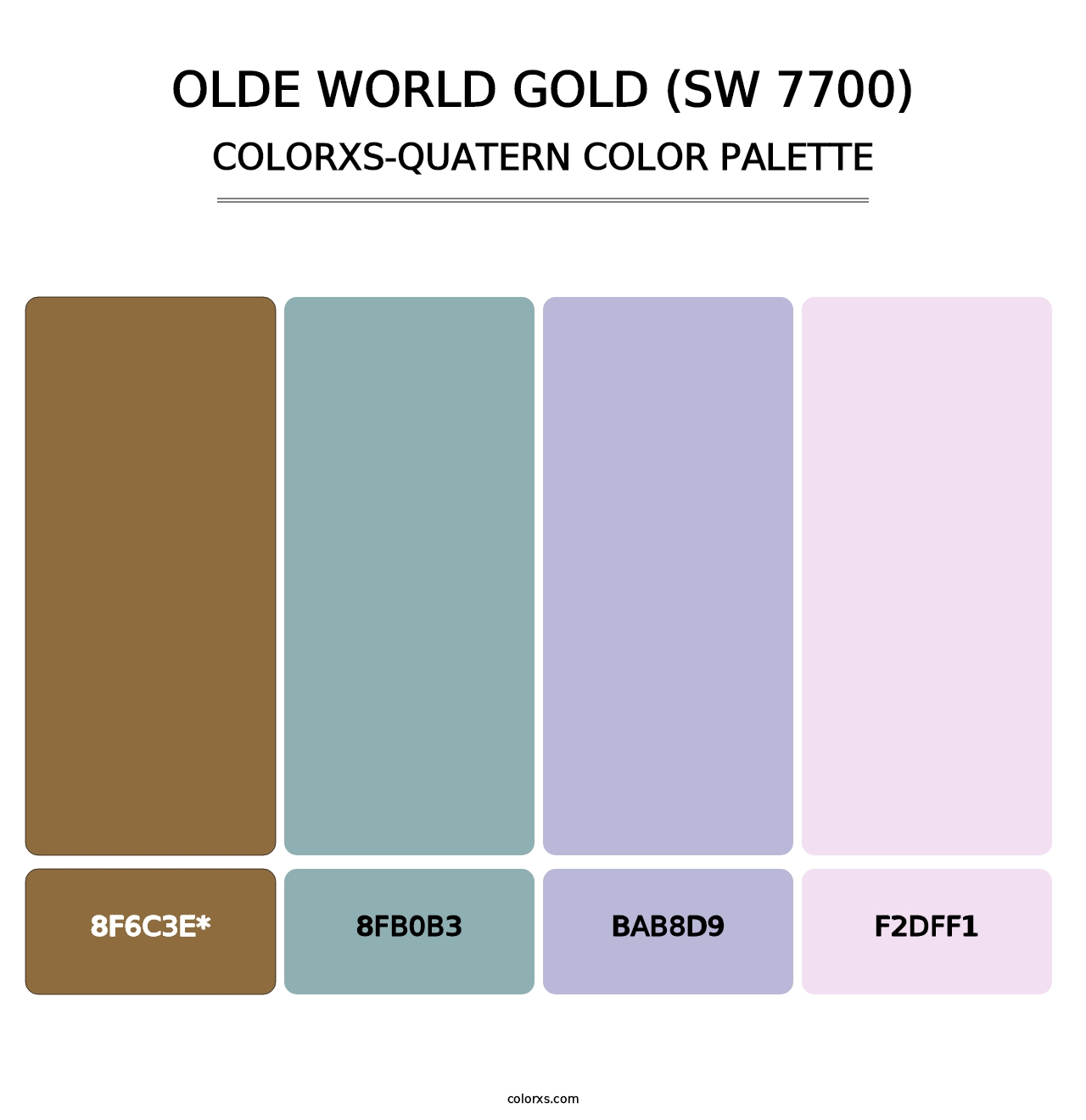 Olde World Gold (SW 7700) - Colorxs Quad Palette