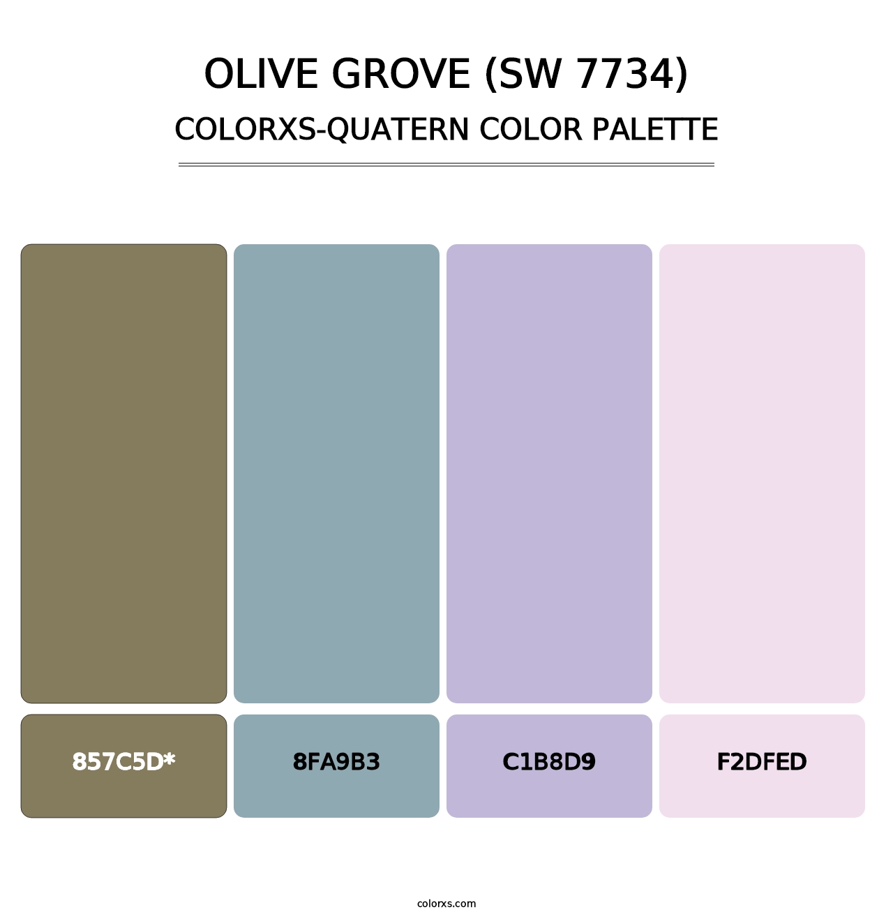 Olive Grove (SW 7734) - Colorxs Quad Palette