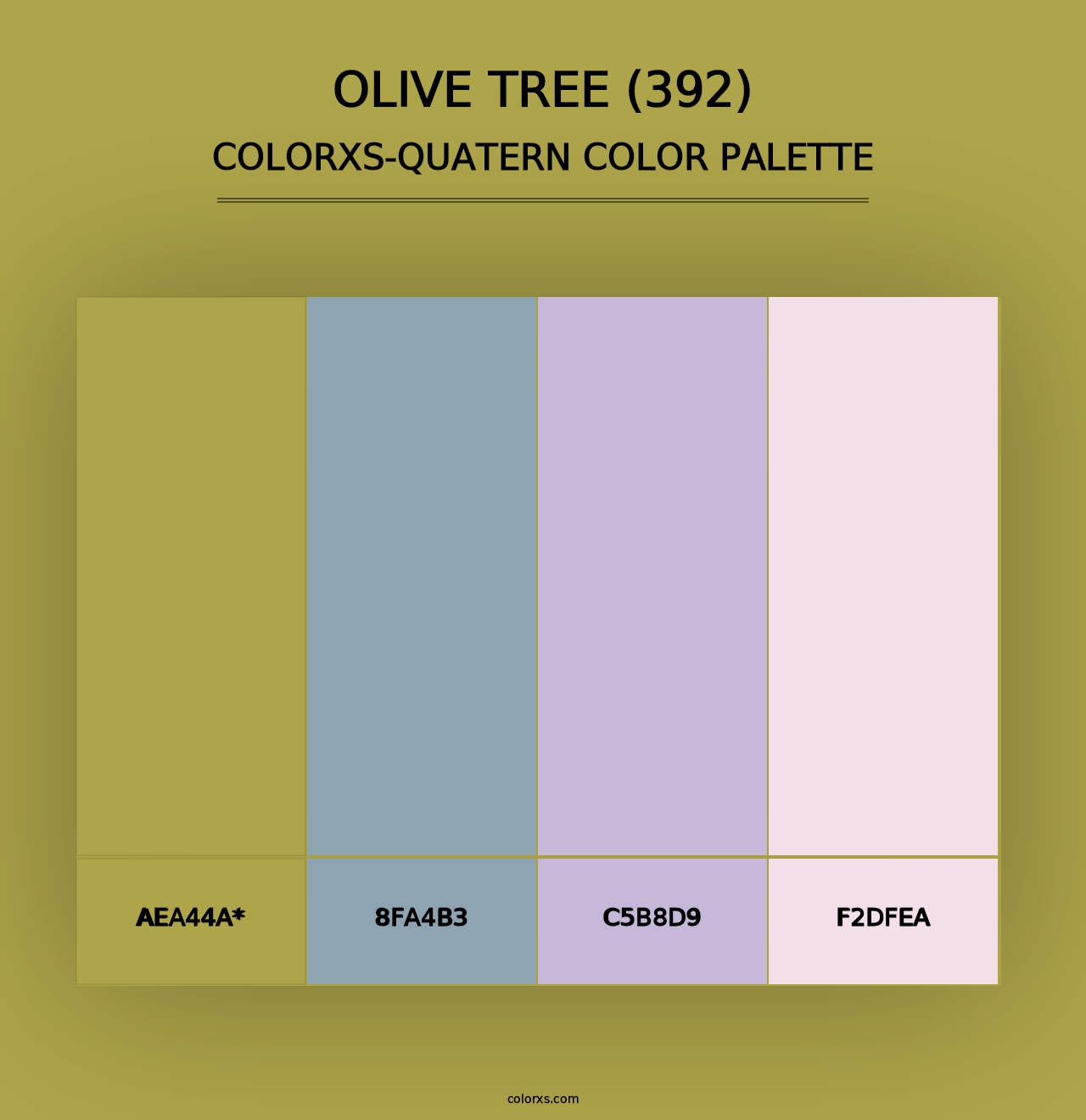 Olive Tree (392) - Colorxs Quad Palette