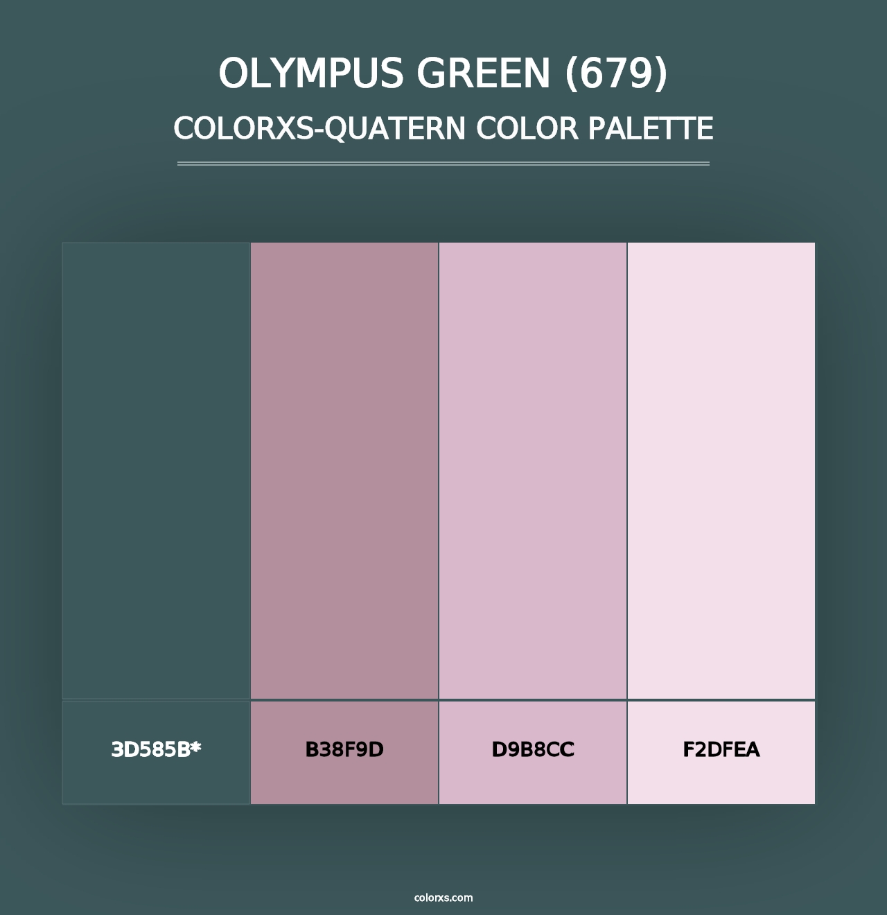 Olympus Green (679) - Colorxs Quad Palette