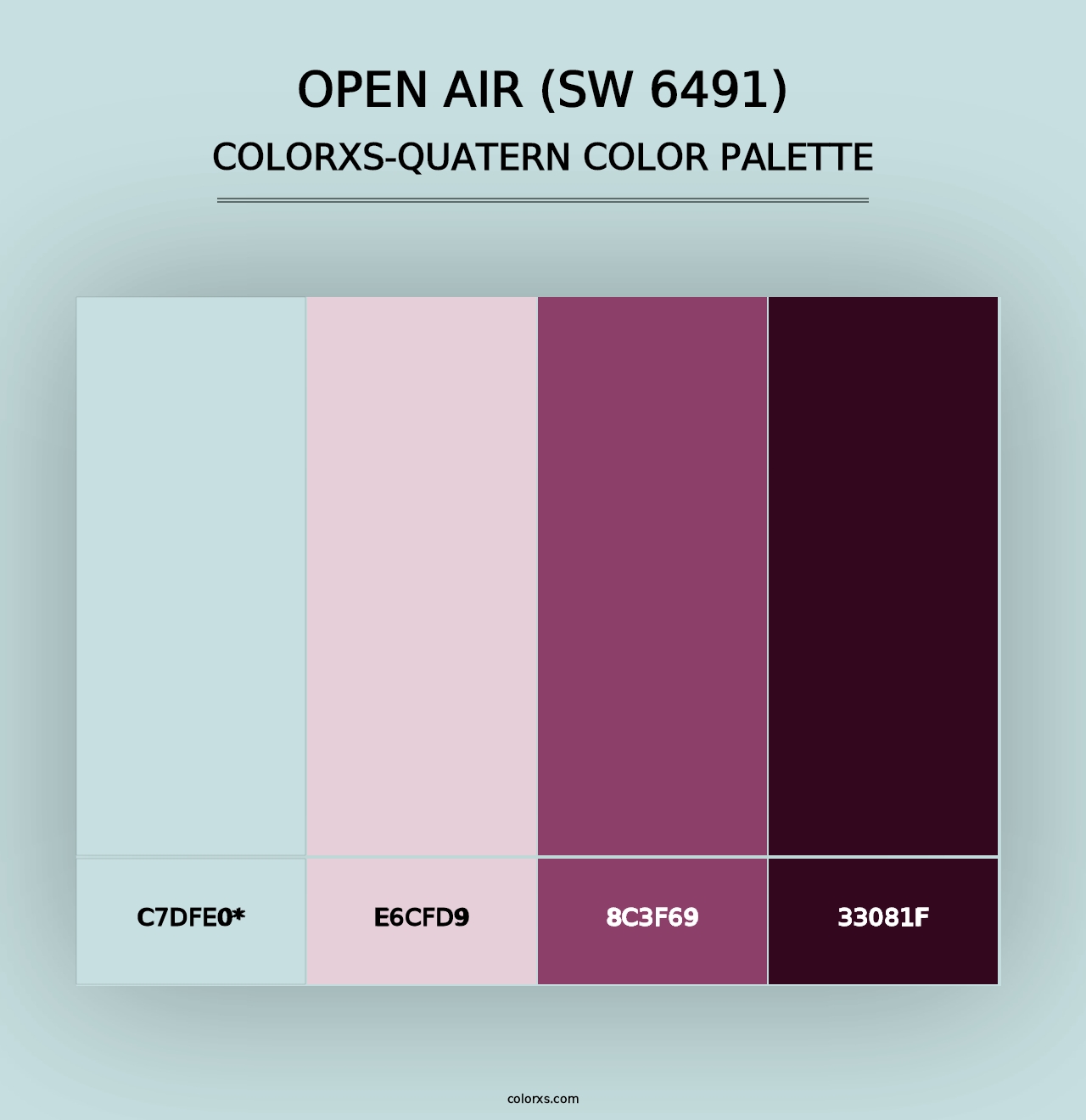 Open Air (SW 6491) - Colorxs Quad Palette