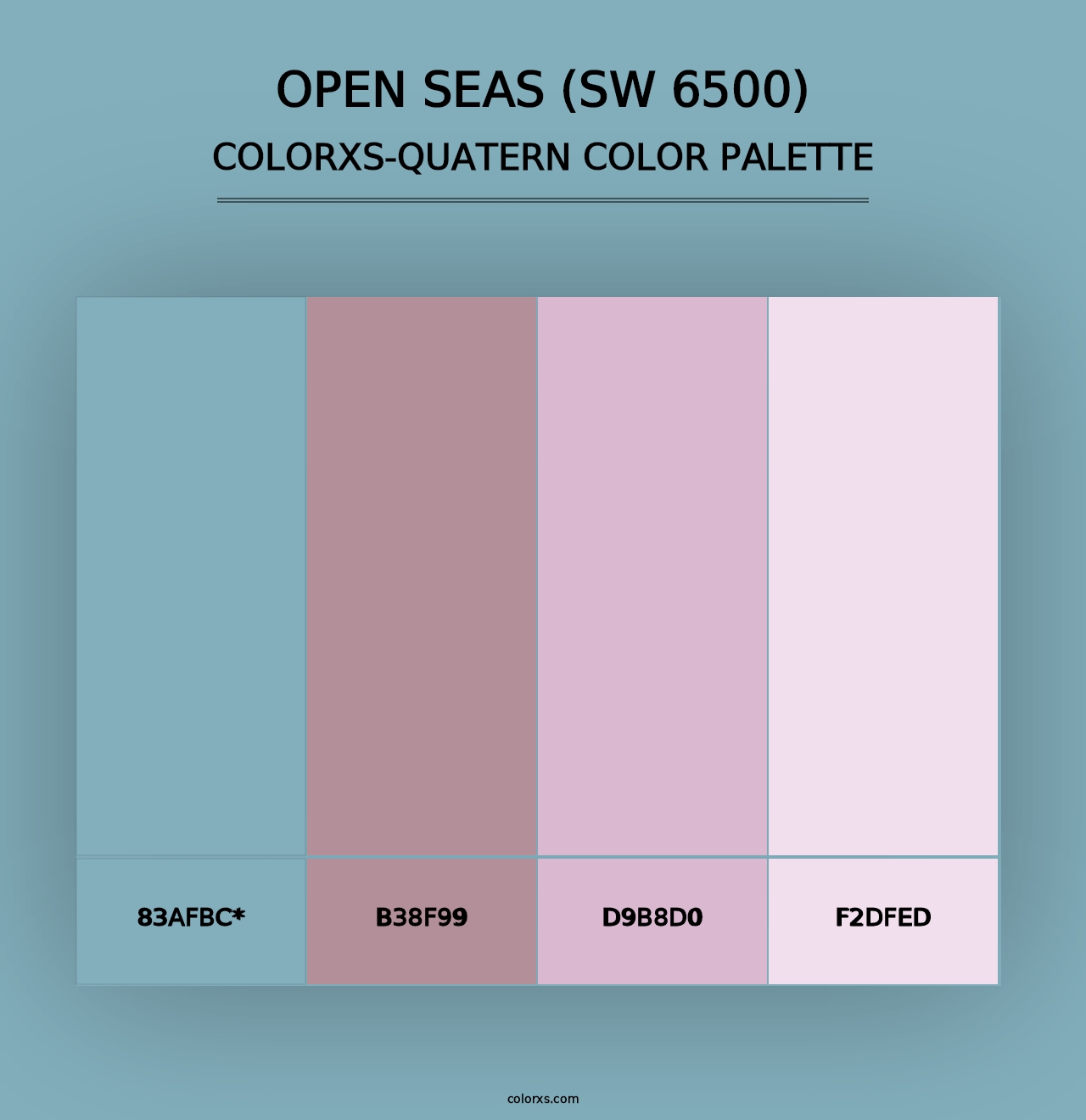 Open Seas (SW 6500) - Colorxs Quad Palette