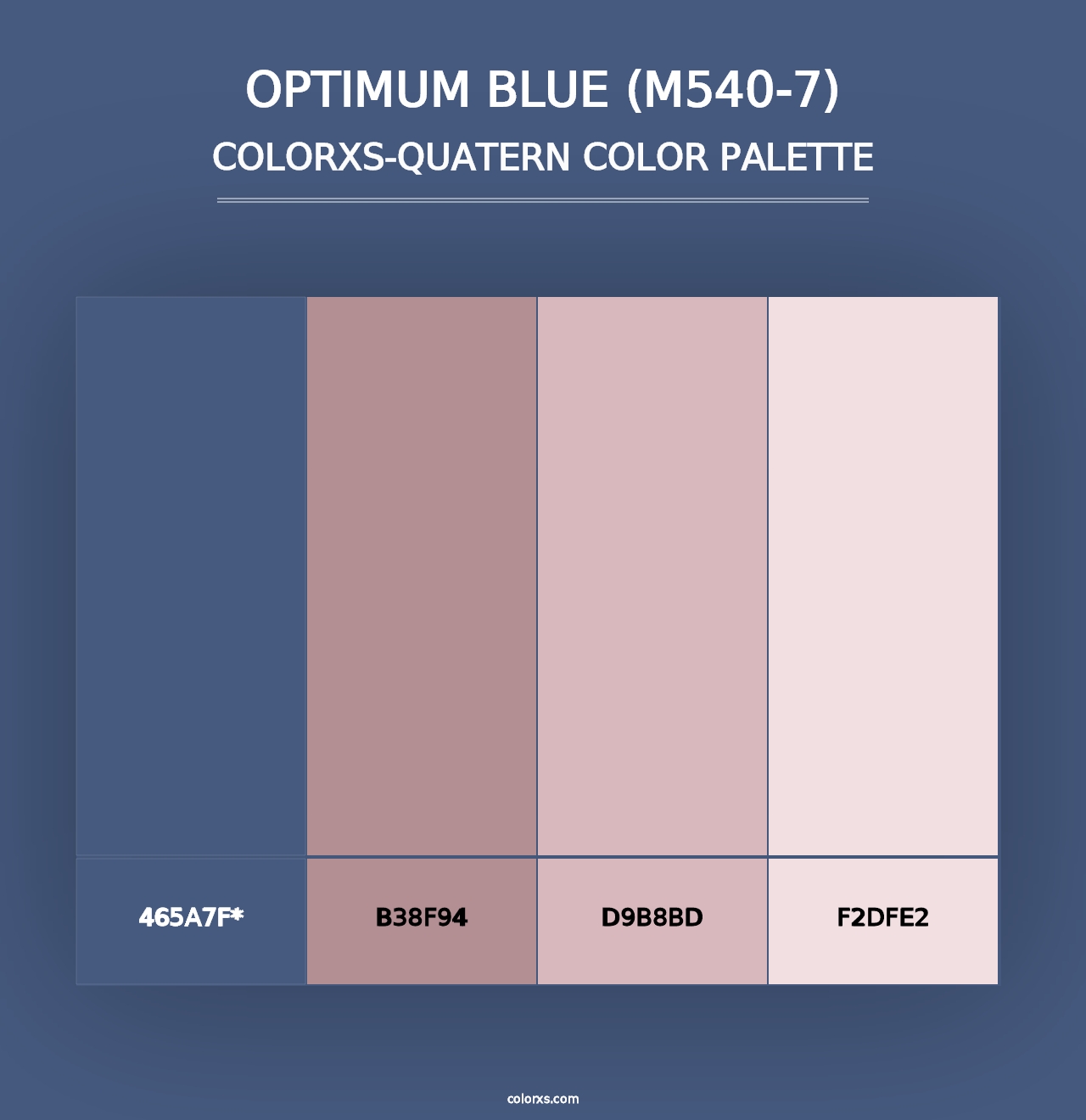 Optimum Blue (M540-7) - Colorxs Quad Palette