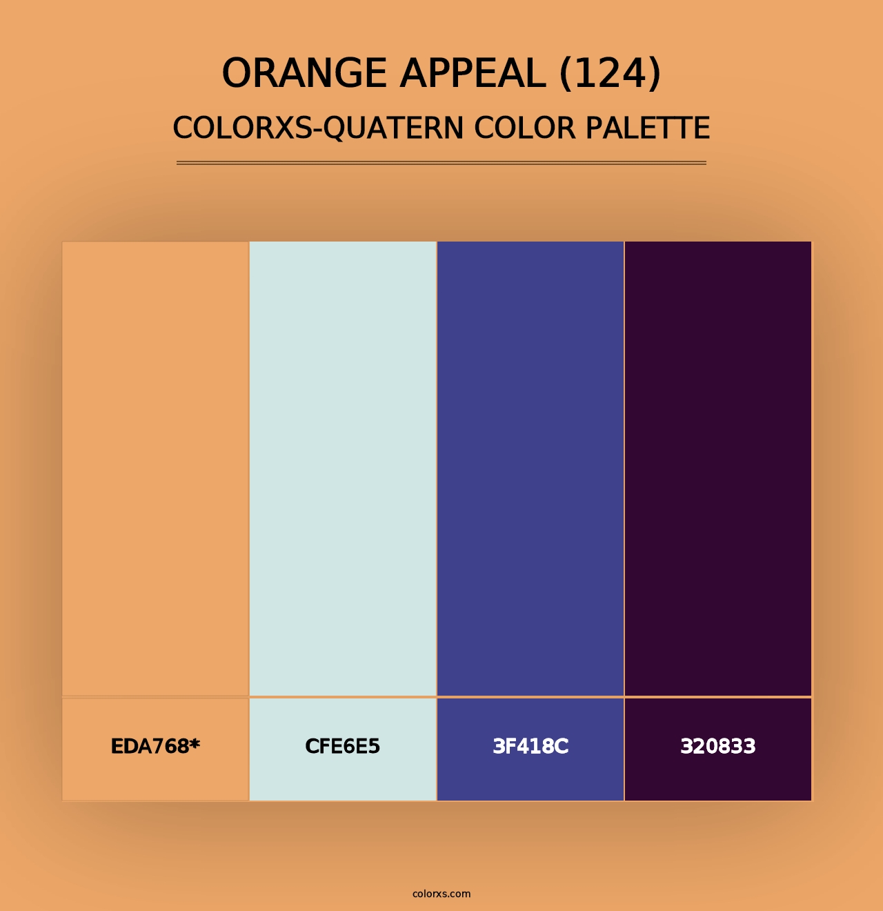 Orange Appeal (124) - Colorxs Quad Palette