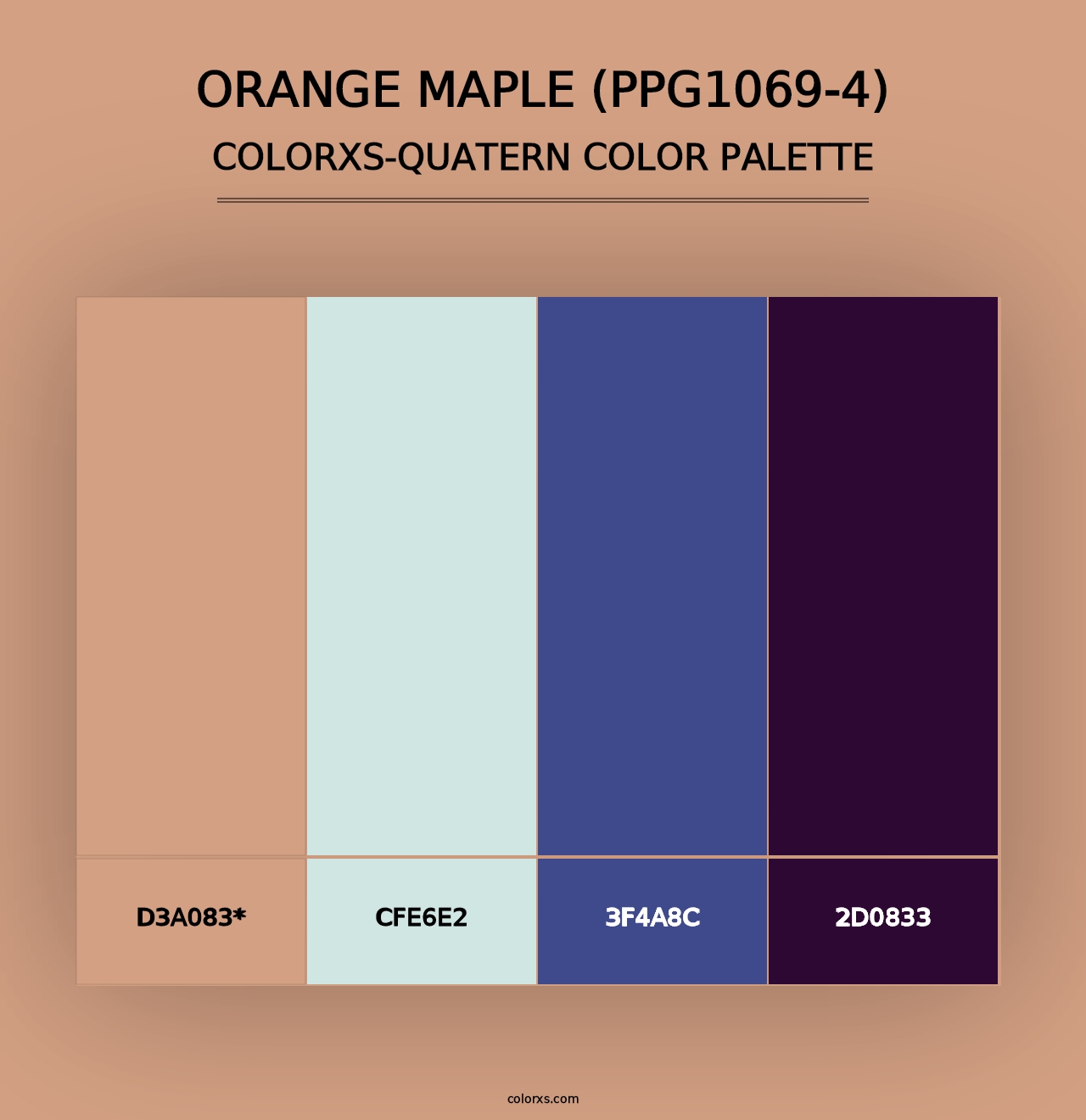 Orange Maple (PPG1069-4) - Colorxs Quad Palette