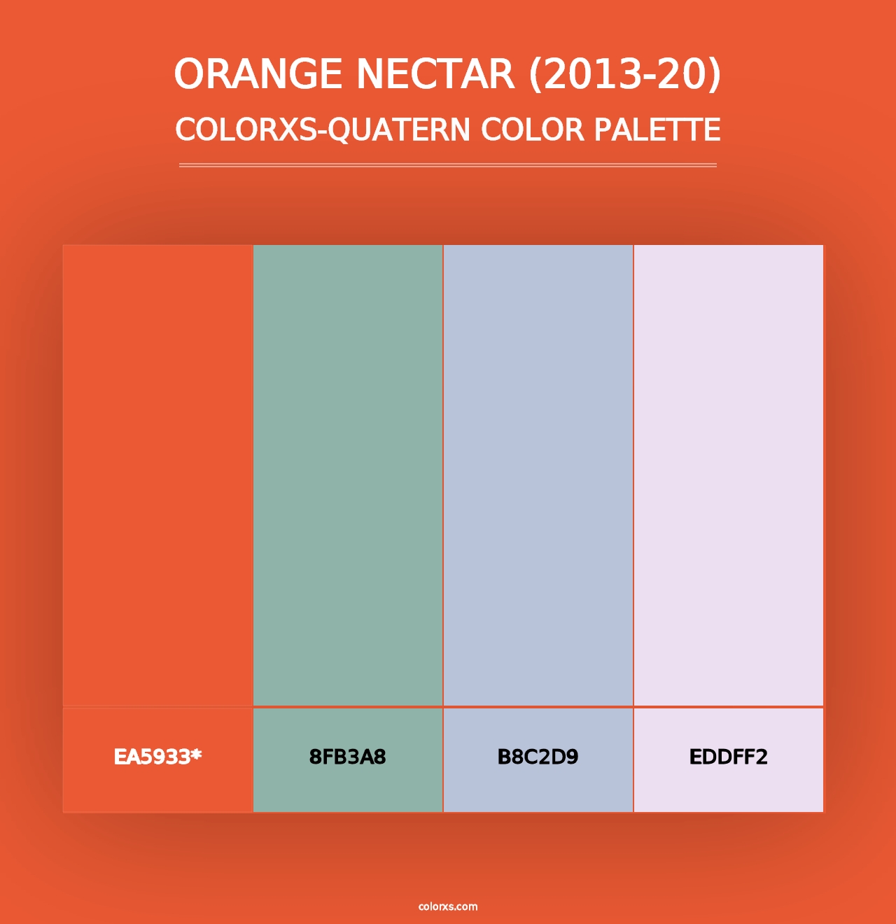 Orange Nectar (2013-20) - Colorxs Quad Palette