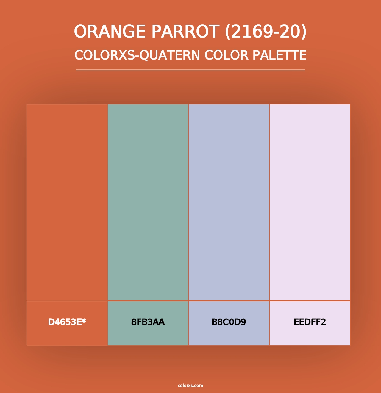 Orange Parrot (2169-20) - Colorxs Quad Palette