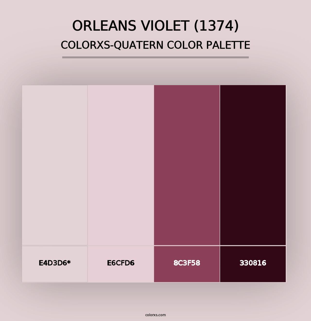 Orleans Violet (1374) - Colorxs Quad Palette