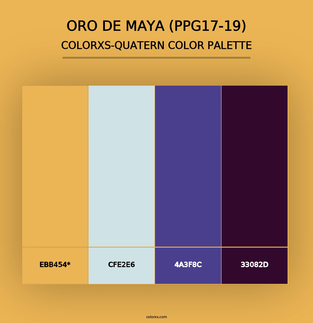 Oro De Maya (PPG17-19) - Colorxs Quad Palette