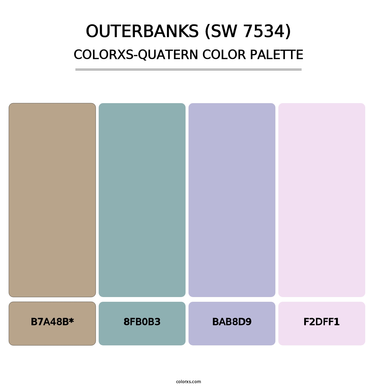 Outerbanks (SW 7534) - Colorxs Quad Palette