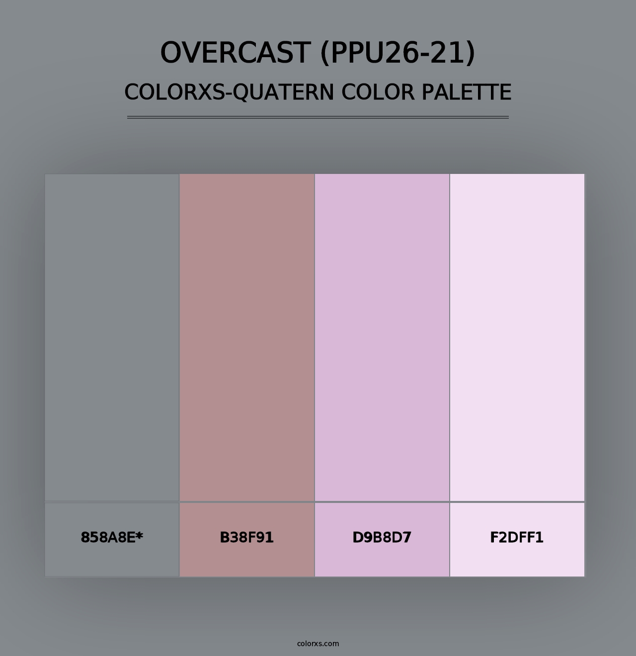 Overcast (PPU26-21) - Colorxs Quad Palette