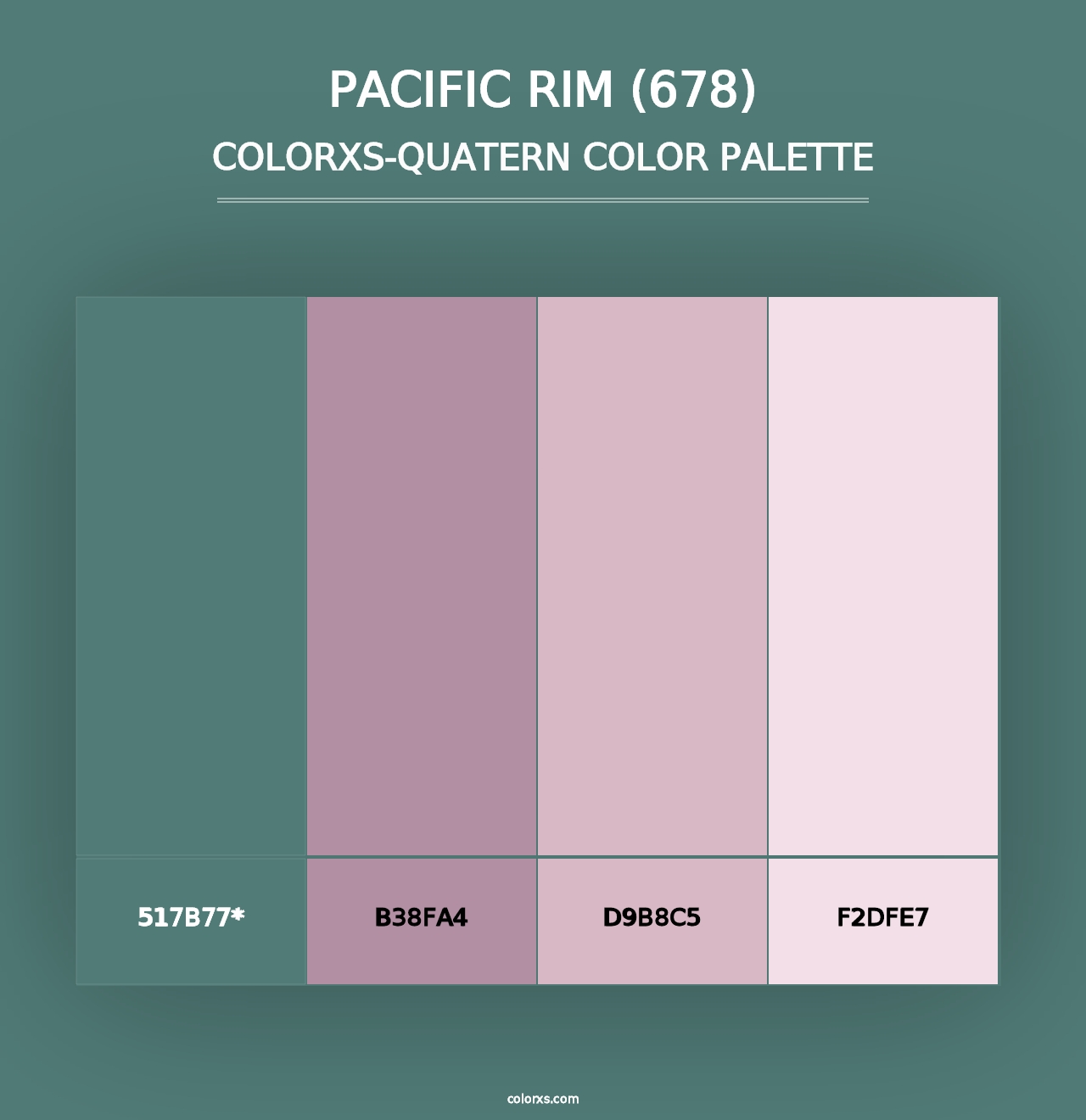 Pacific Rim (678) - Colorxs Quad Palette