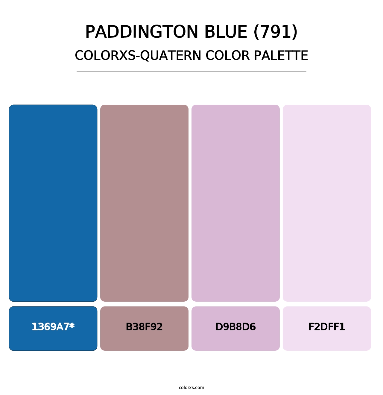 Paddington Blue (791) - Colorxs Quad Palette