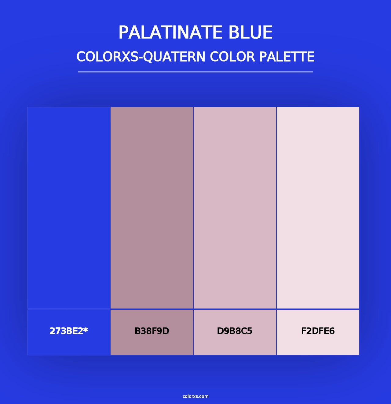 Palatinate Blue - Colorxs Quad Palette