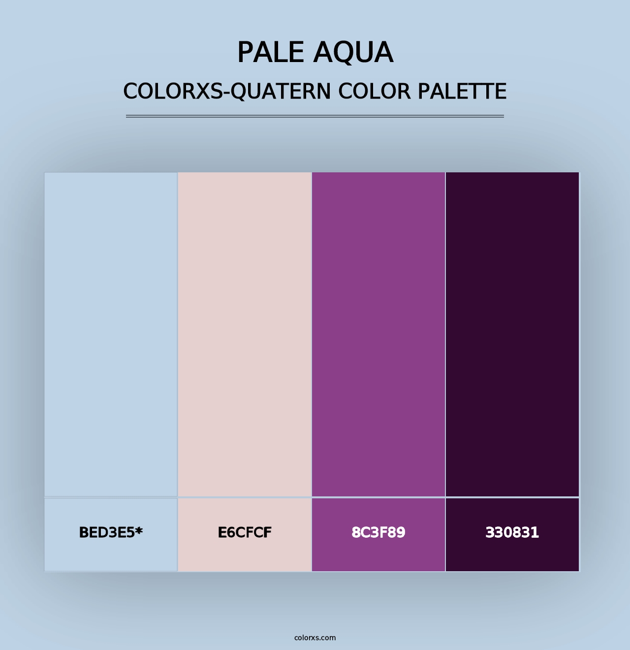 Pale Aqua - Colorxs Quad Palette