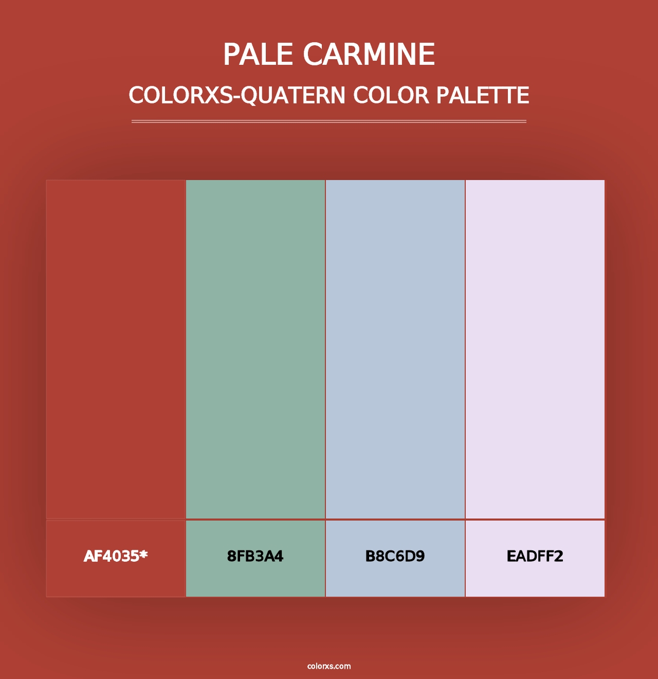 Pale carmine - Colorxs Quad Palette