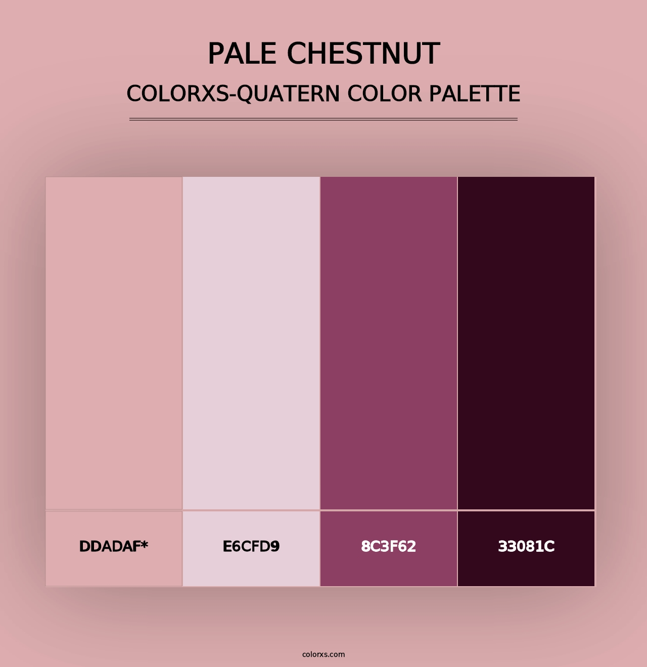 Pale Chestnut - Colorxs Quad Palette