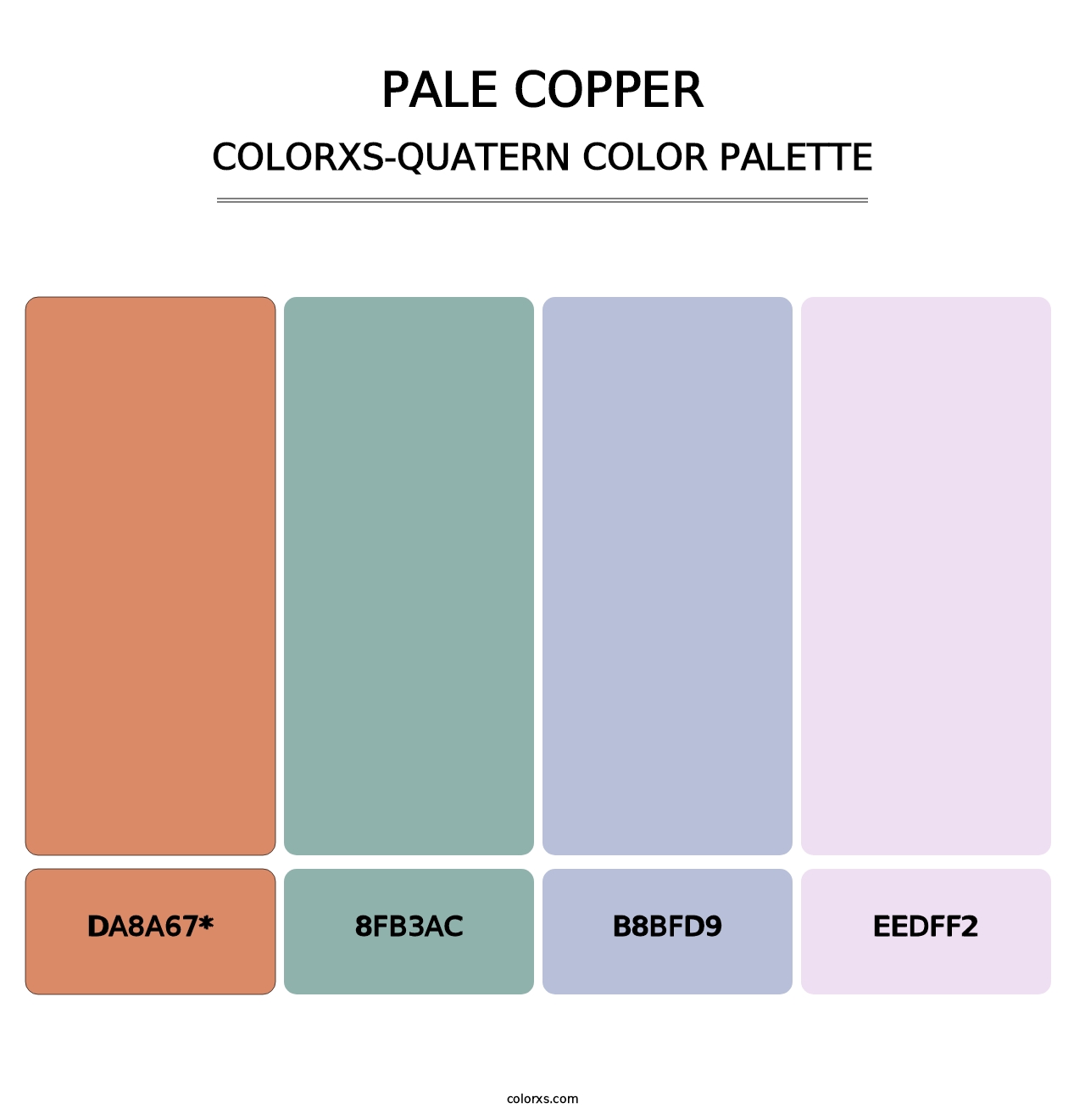 Pale Copper - Colorxs Quad Palette