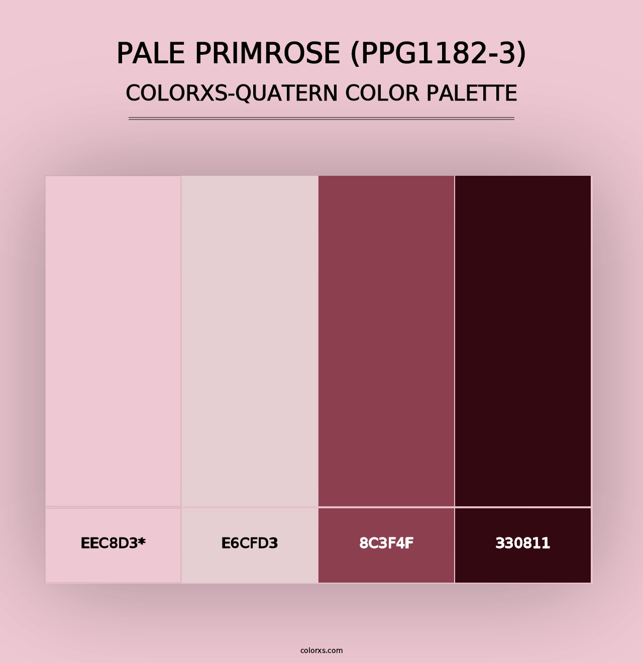 Pale Primrose (PPG1182-3) - Colorxs Quad Palette