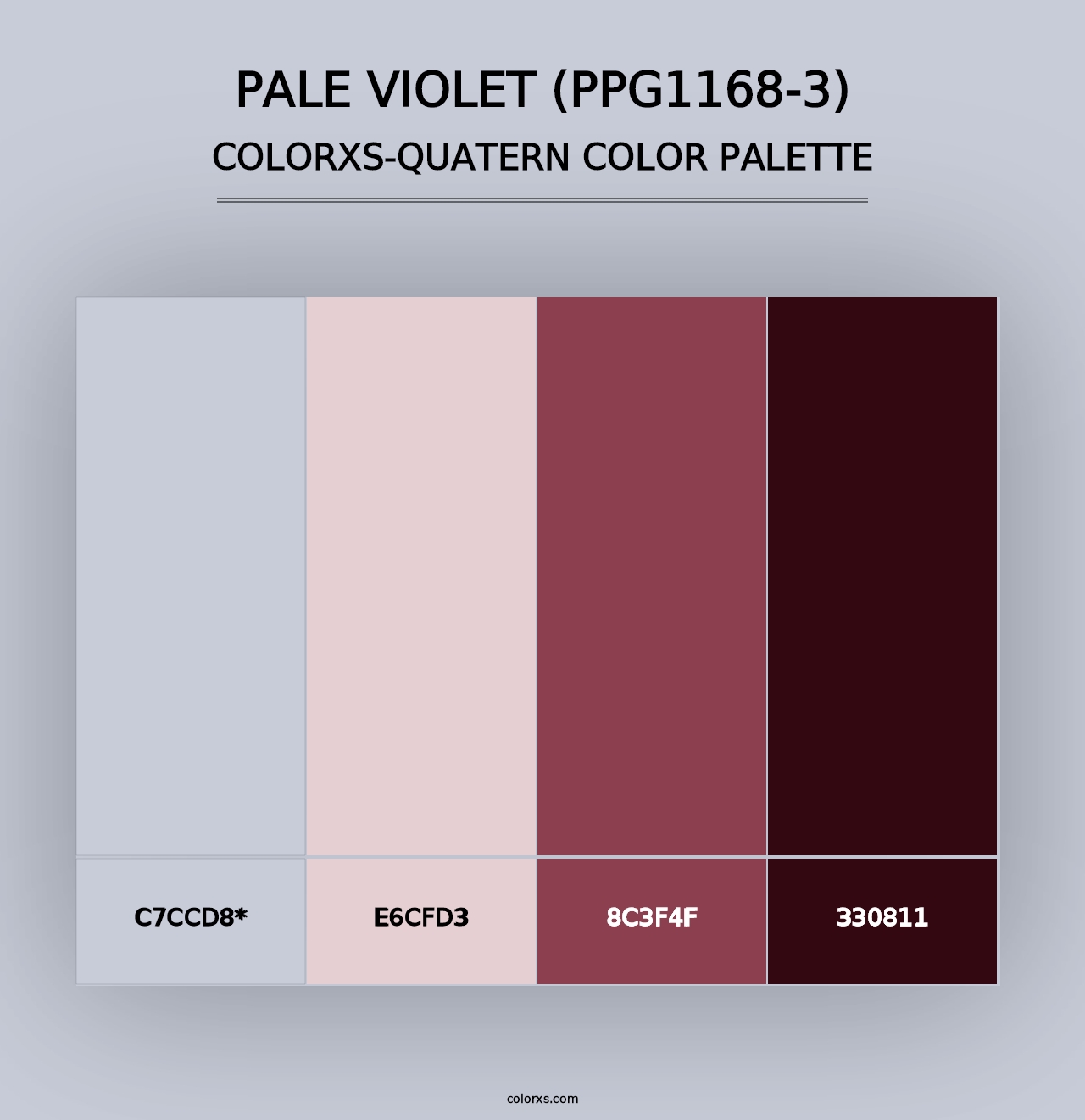 Pale Violet (PPG1168-3) - Colorxs Quad Palette