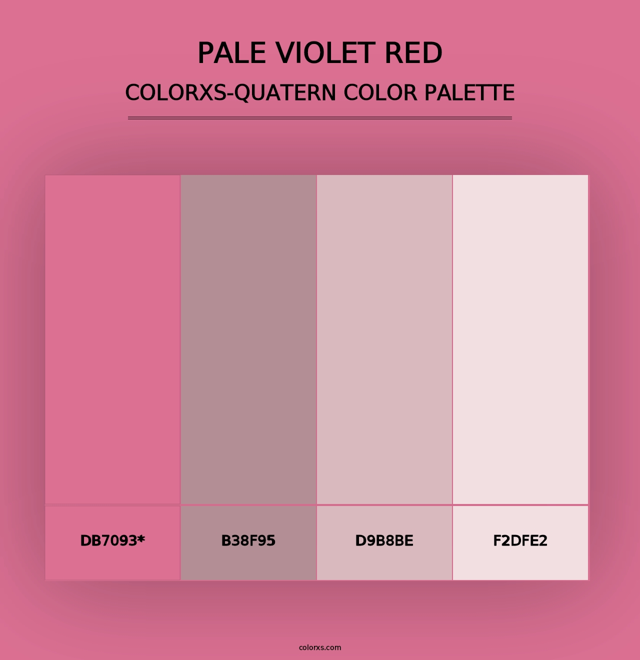 Pale Violet Red - Colorxs Quad Palette