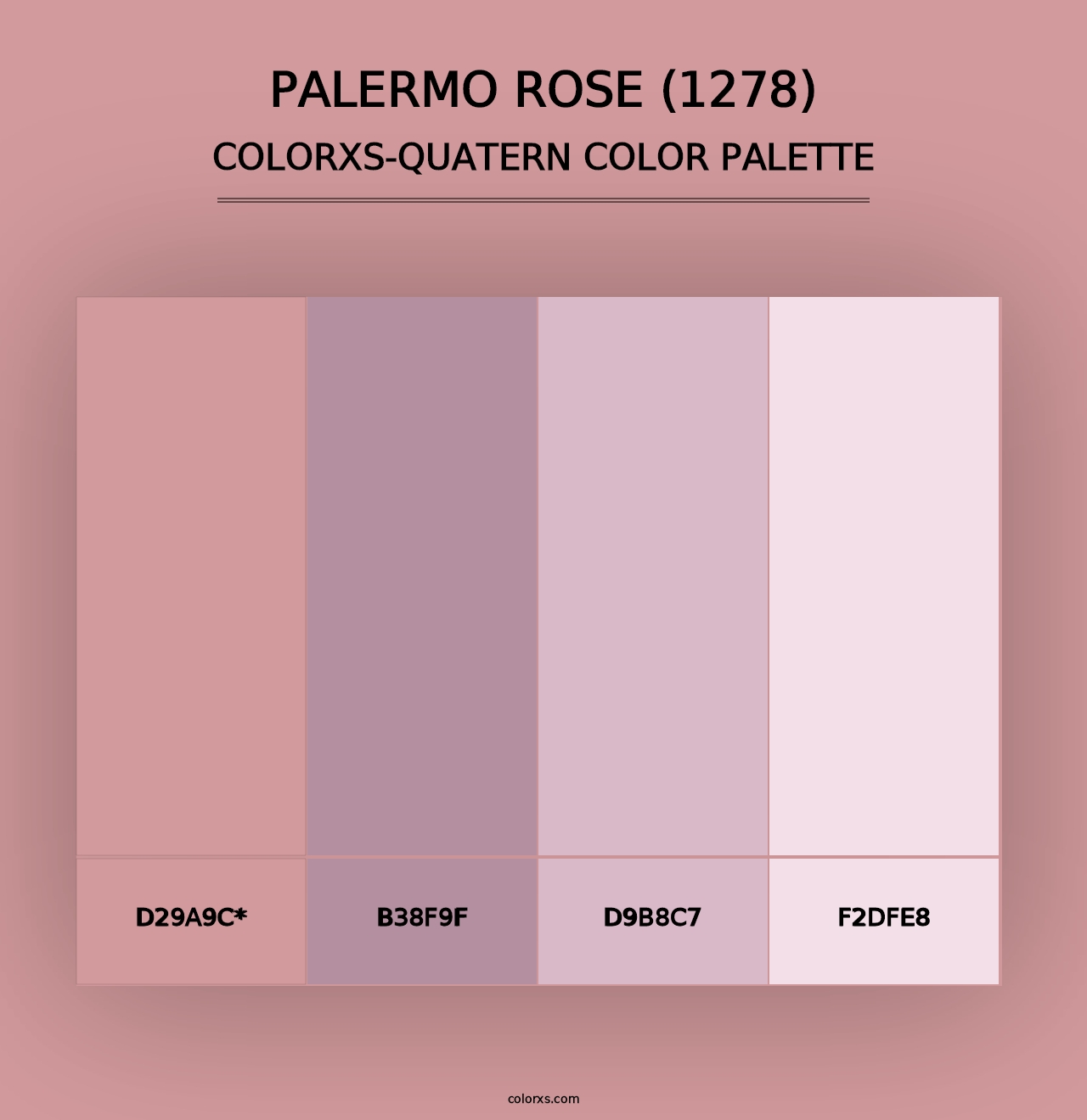 Palermo Rose (1278) - Colorxs Quad Palette