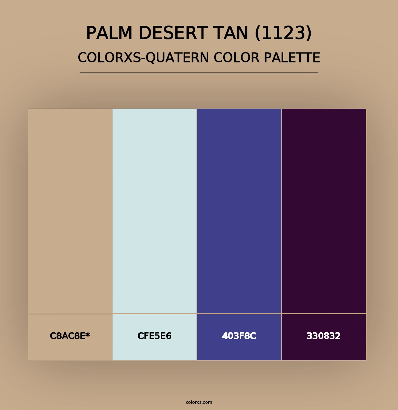 Palm Desert Tan (1123) - Colorxs Quad Palette