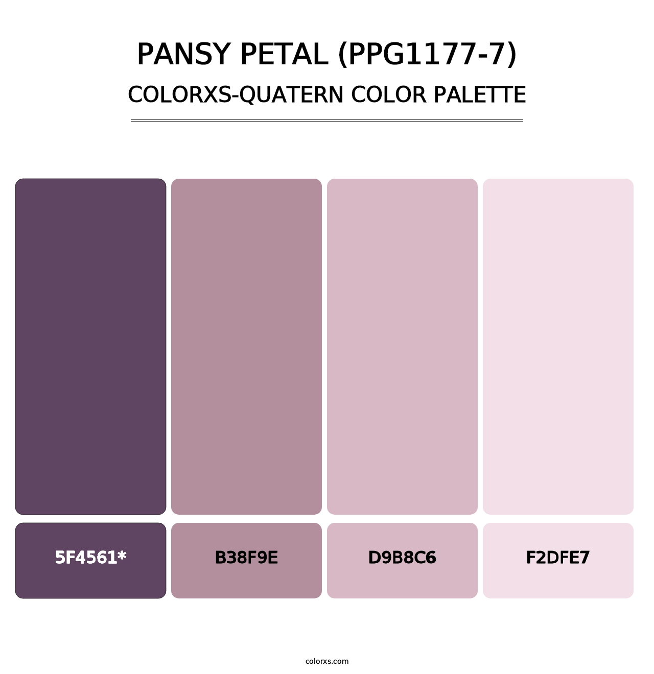 Pansy Petal (PPG1177-7) - Colorxs Quad Palette