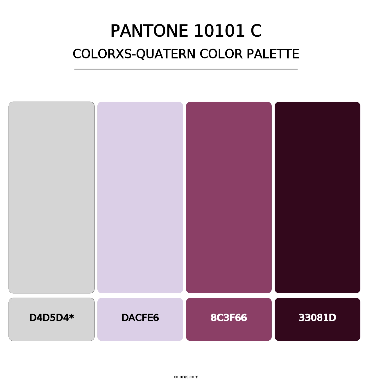 PANTONE 10101 C - Colorxs Quad Palette