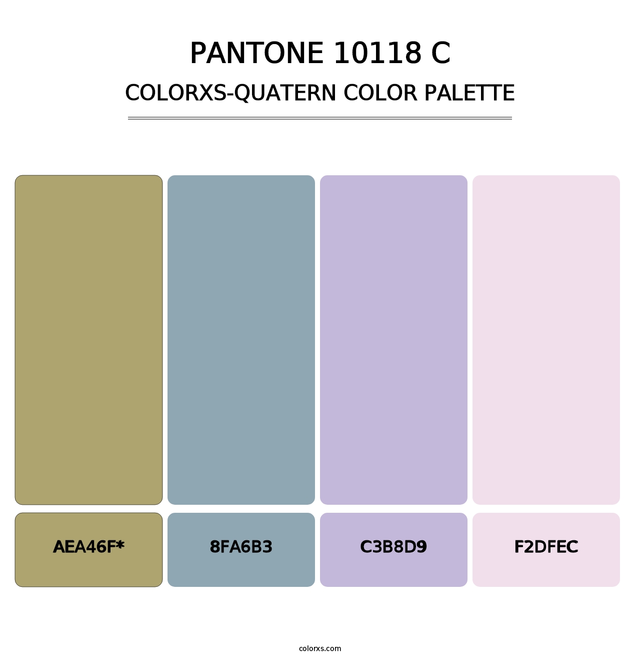 PANTONE 10118 C - Colorxs Quad Palette