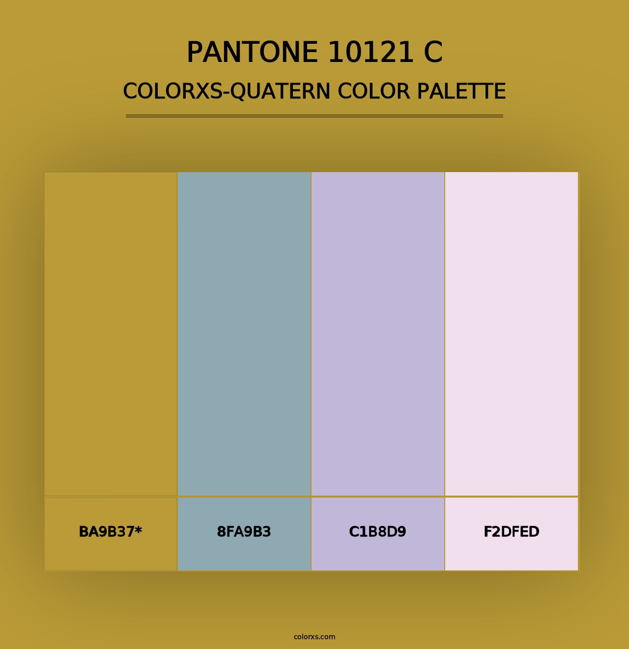 PANTONE 10121 C - Colorxs Quad Palette