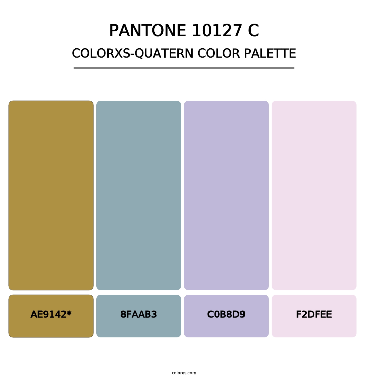 PANTONE 10127 C - Colorxs Quad Palette