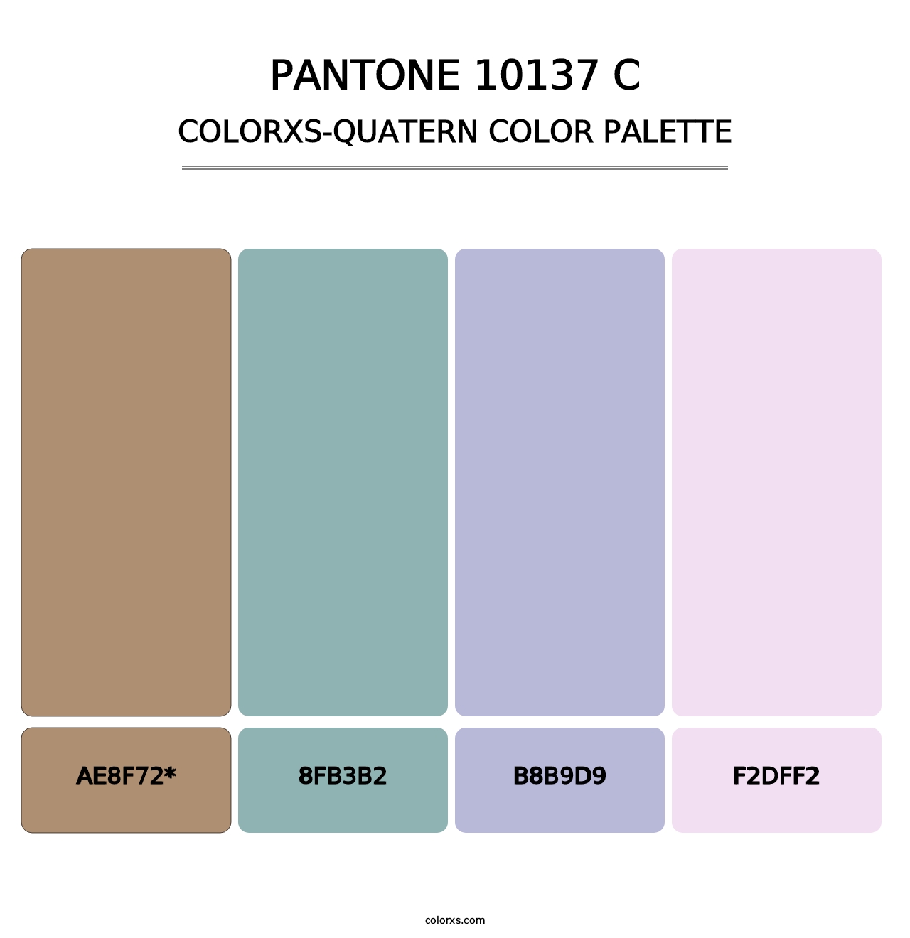 PANTONE 10137 C - Colorxs Quad Palette