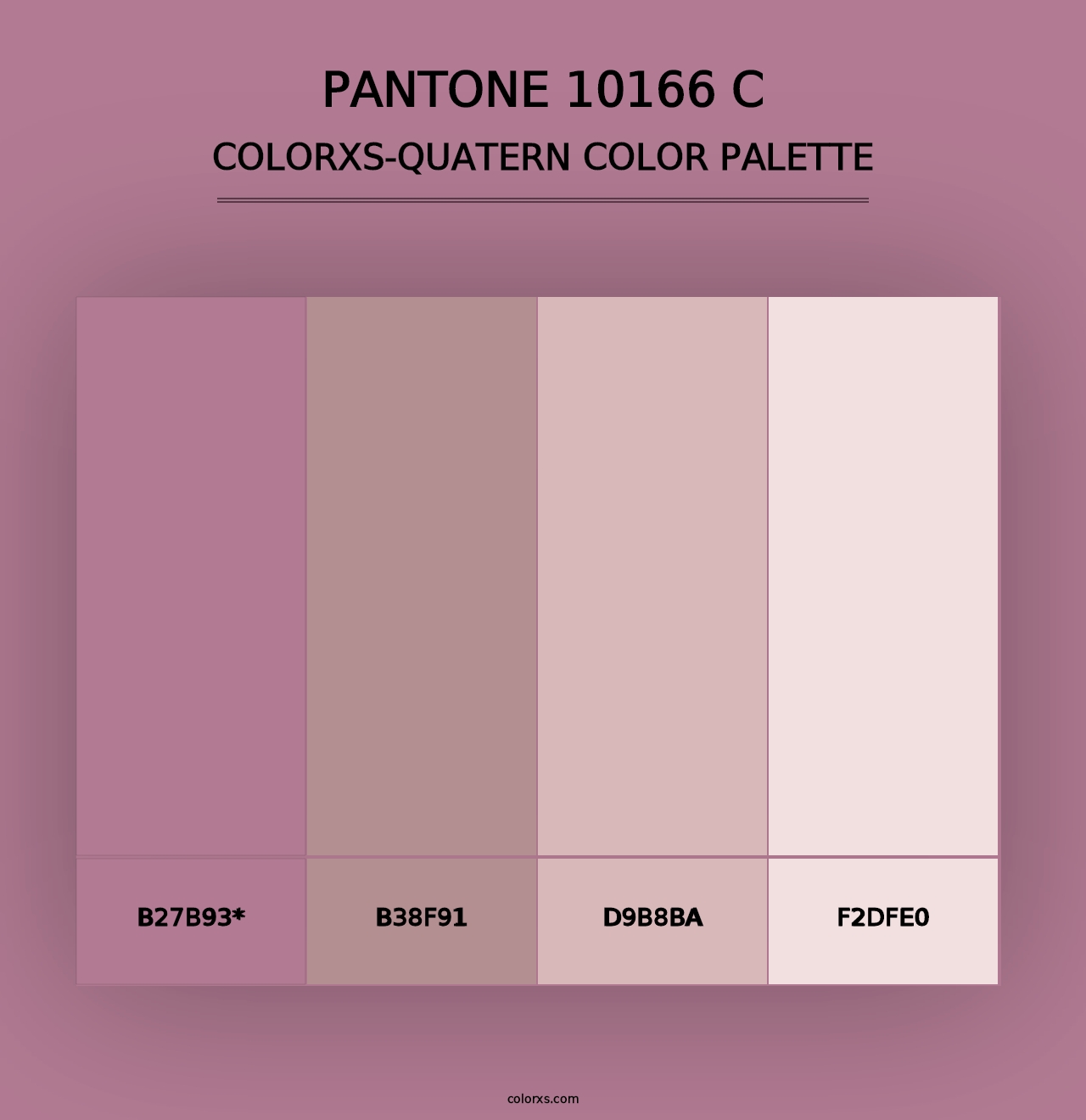 PANTONE 10166 C - Colorxs Quad Palette