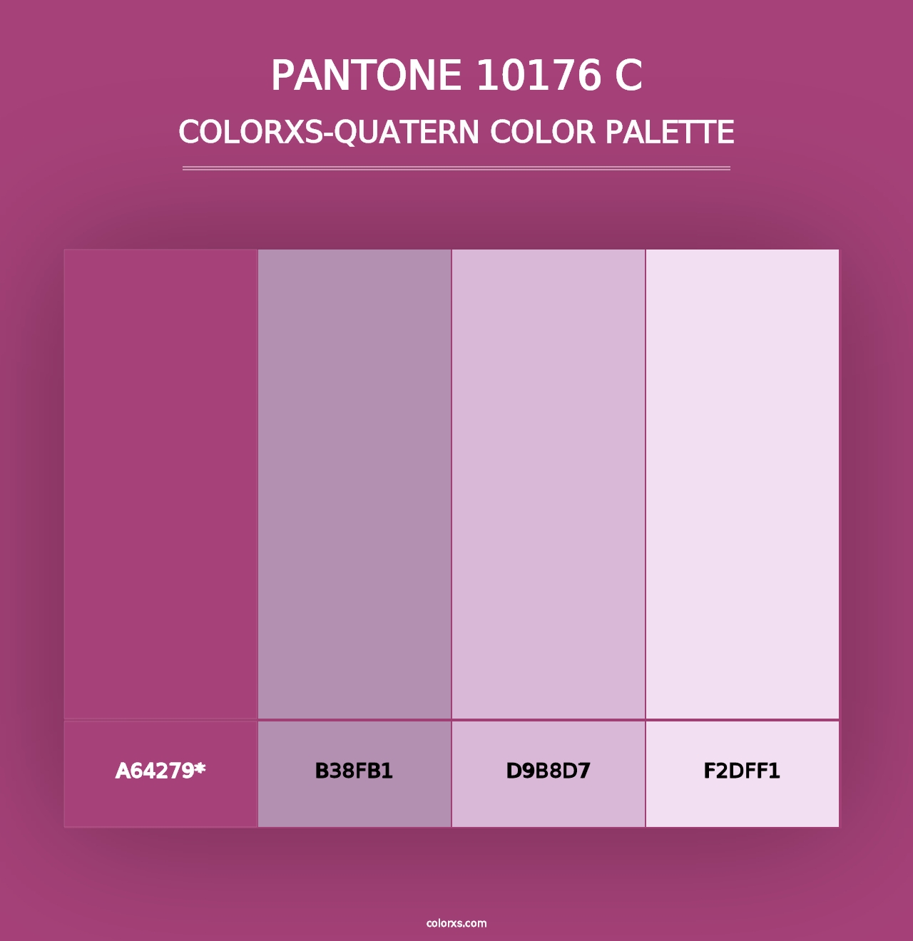 PANTONE 10176 C - Colorxs Quad Palette