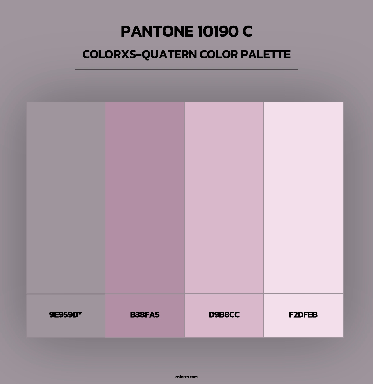 PANTONE 10190 C - Colorxs Quad Palette