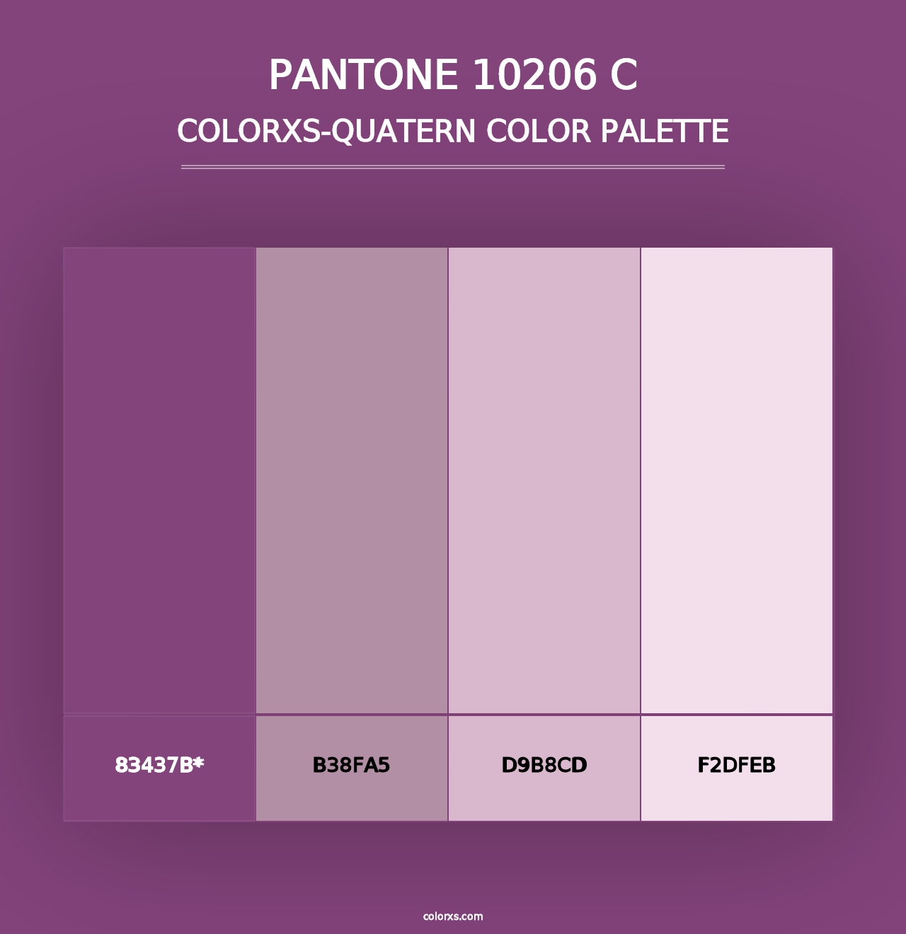 PANTONE 10206 C - Colorxs Quad Palette