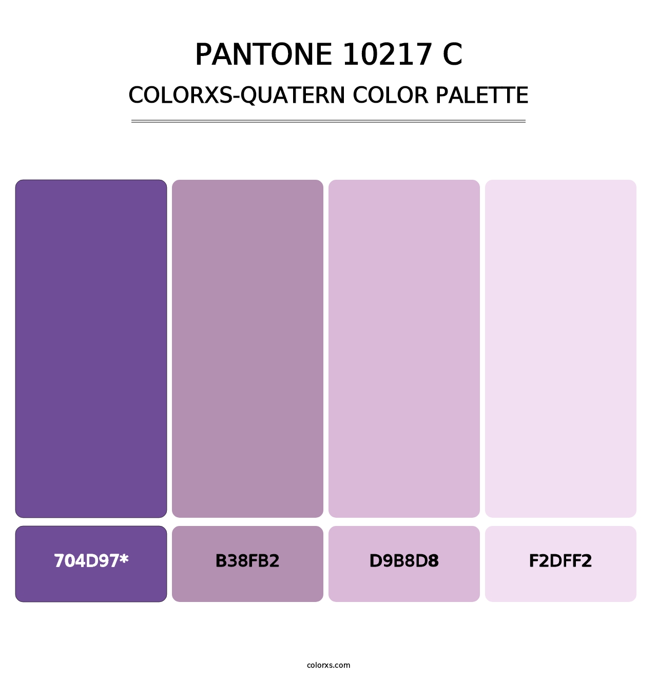 PANTONE 10217 C - Colorxs Quad Palette