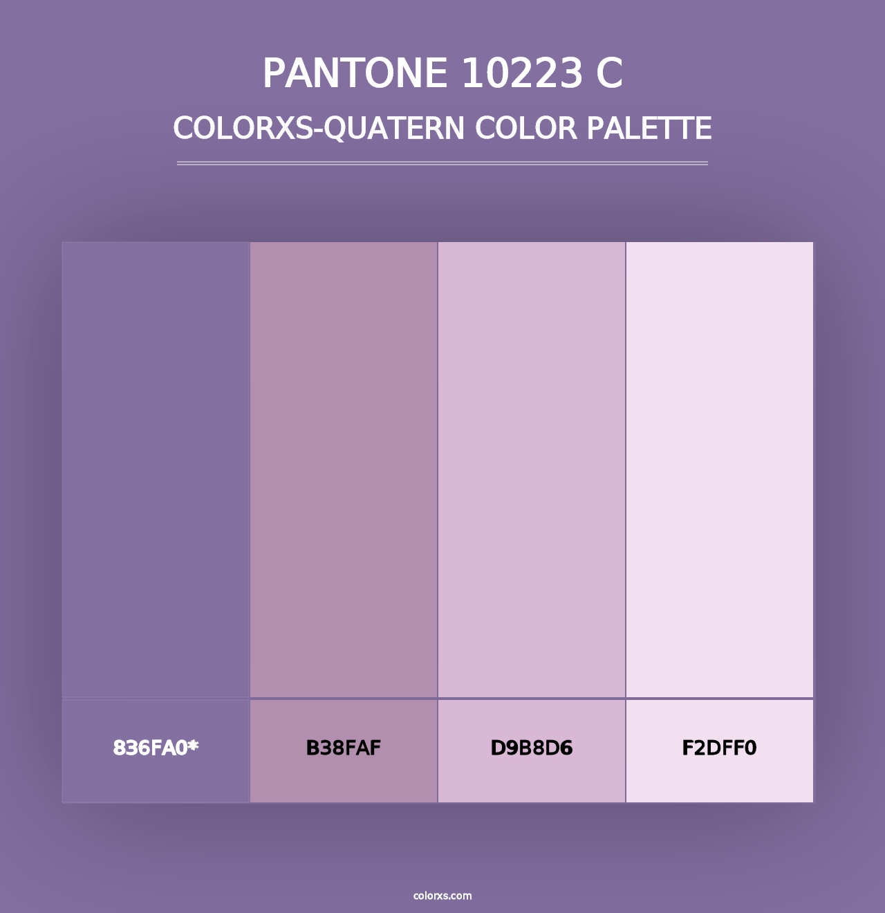 PANTONE 10223 C - Colorxs Quad Palette